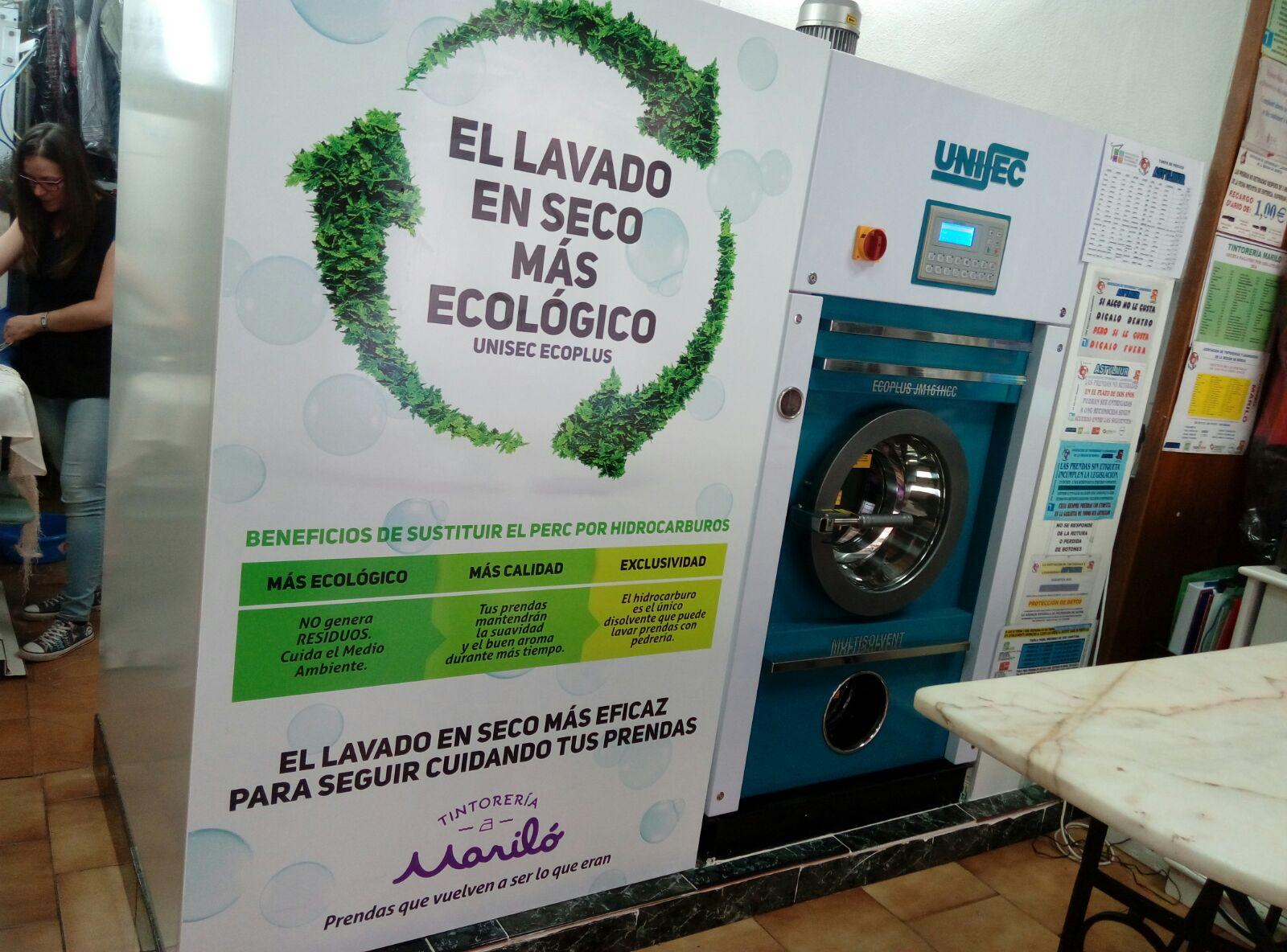 Lavado en seco ecológico Unisec Ecoplus Murcia